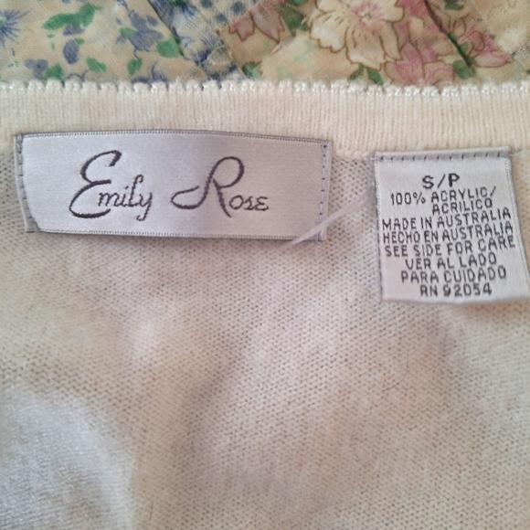 Emily Rose Button down Cardigan, embroidered and pearl beads - Picture 5 of 16
